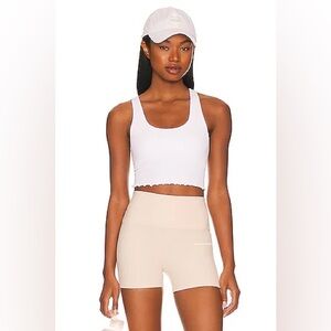 Spiritual Gangster White Amor Crop Tank Top Size XS/S